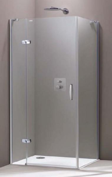 Душові двері в кут Huppe Aura Elegance скляна орні 90х190 +400302092321