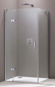 Душевая дверь в угол Huppe Aura Elegance стеклянная распашная 90х190 400302092321