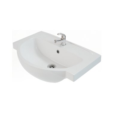 Раковина для ванной на тумбу умывальник-столешница KOLO коллекция Freja белая L71965000