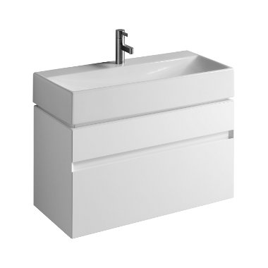 Тумба под раковину Kolo Quattro подвесная 88х41.3х49.4 белый глянец 89354000