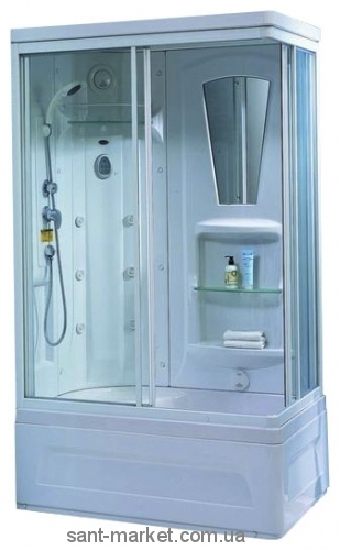 Гидробокс в левый угол Appollo TS-41W L 120х80х220 с высоким поддоном