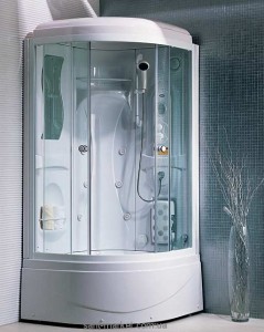 Гидробокс угловой Appollo TS-49W 95x95x220 с глубоким поддоном четверть круга