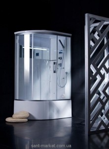 Паровой гидробокс в правый угол Appollo A-8017 120x80x215 с глубоким поддоном