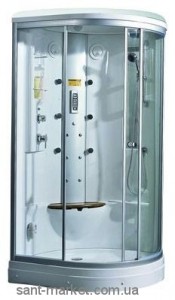 Паровой гидробокс левый Appollo А - 0842CR 110х90х223 с низким поддоном