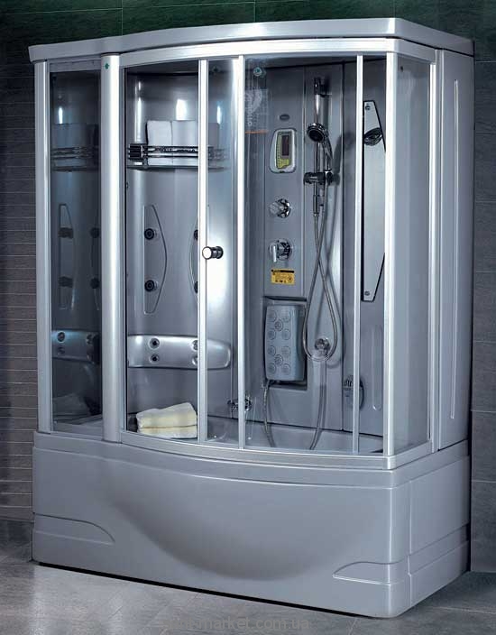 Паровой гидробокс прямоугольный Appollo Guci - 869 175х94х220 с ванной