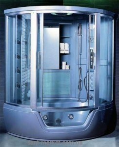 Паровой гидробокс угловой Appollo Guci - 861 150х150х218 с ванной