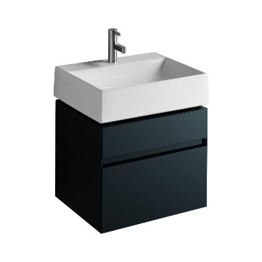 Тумба под раковину Kolo Quattro подвесная 59х47.3х49.4 антрацит 89356000