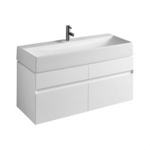 Тумба під раковину Kolo Quattro підвісна 118х47.3х49.4 білий глянець 89355000