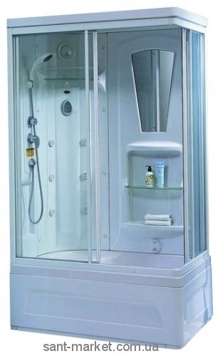 Гидробокс в левый угол Appollo TS-41W L 120х80х220 с высоким поддоном