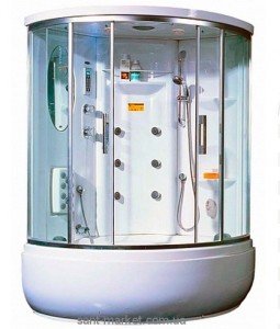 Гидробокс угловой Appollo TS-1235W 123х123х216 с высоким поддоном