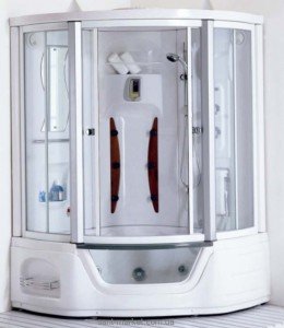 Гідробокс кутовий Appollo TS-0819 135х135х221 з ванною