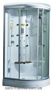 Паровой гидробокс левый Appollo А - 0842CR 110х90х223 с низким поддоном