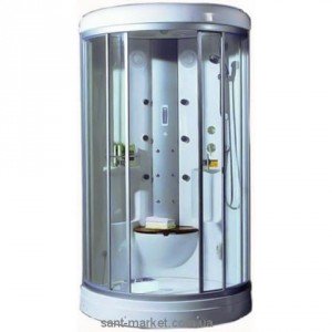 Паровий гидробокс кутовий Appollo А-0817С 103х103х223 з низьким піддоном