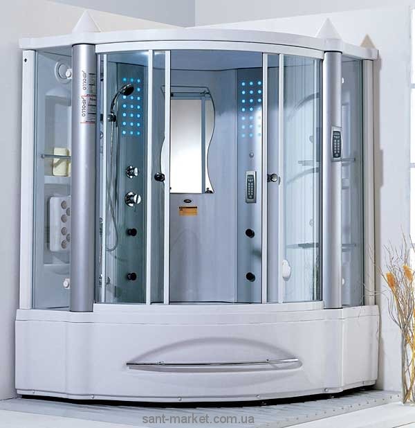 Паровий гидробокс кутовий Appollo А - 0808 155х155х216 з високим піддоном