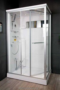 Паровой гидробокс в левый угол Appollo А-0886 120х80х215 с низким поддоном