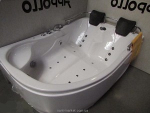 Ванна гидромассажная акриловая угловая Appollo 180х125х66 АТ-0919 правая