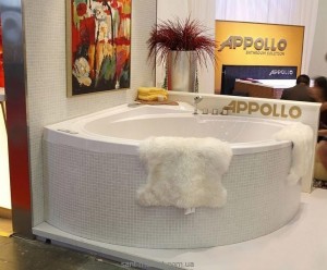 Ванна з гідро і аеромасажем акрилова кутова Appollo 178х178х80 AT-9025