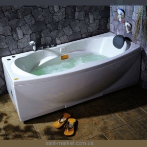 Ванна з гідро і аеромасажем акрилова нестандартна Appollo 170х84х65 А-2107