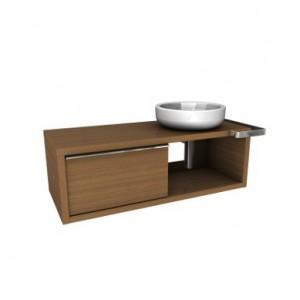 Тумба под раковину Kolo Ego подвесная 127х57х40 тик 89225000