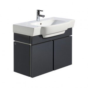 Тумба під раковину Kolo Varius 80 підвісна 76х36.2х52.6 графіт 89125-000