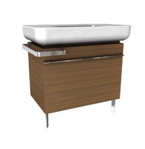 Тумба под раковину Kolo Ego подвесная с ножками 78х48х57 тик 89223000