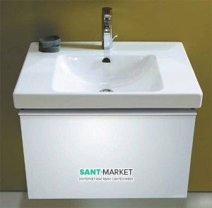 Тумба под раковину Jacob Delafon Odeon Up подвесная 67х48.5х45 белый EB860-N18