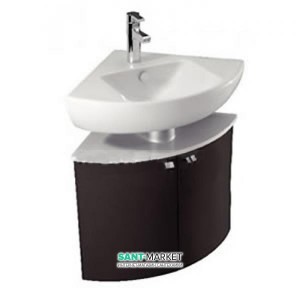 Тумба под раковину Jacob Delafon Odeon Up подвесная угловая 68х48х51 темный дуб EB864-NR