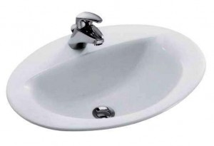 Раковина для ванної вбудована Jacob Delafon колекція Patio біла E4155-00