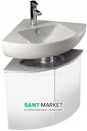 Тумба під раковину Jacob Delafon Odeon Up підвісна кутова 68х48х51 білий EB864-HU