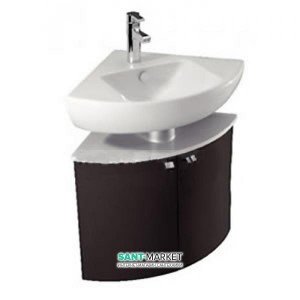 Тумба под раковину Jacob Delafon Odeon Up подвесная угловая 68х48х51 темный дуб EB864-NR