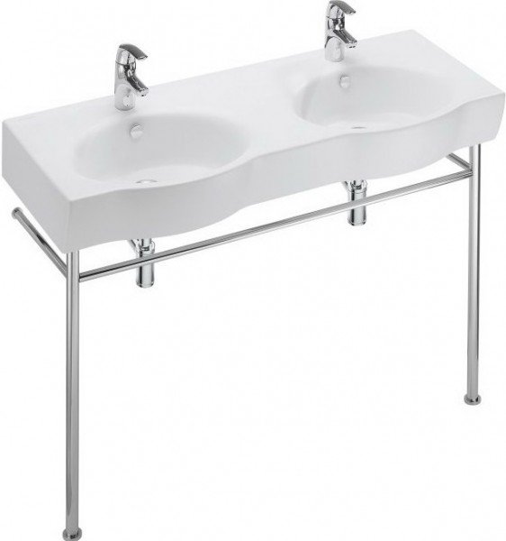 Раковина для ванної підвісна подвійна Jacob Delafon колекція Ove біла E1704-00