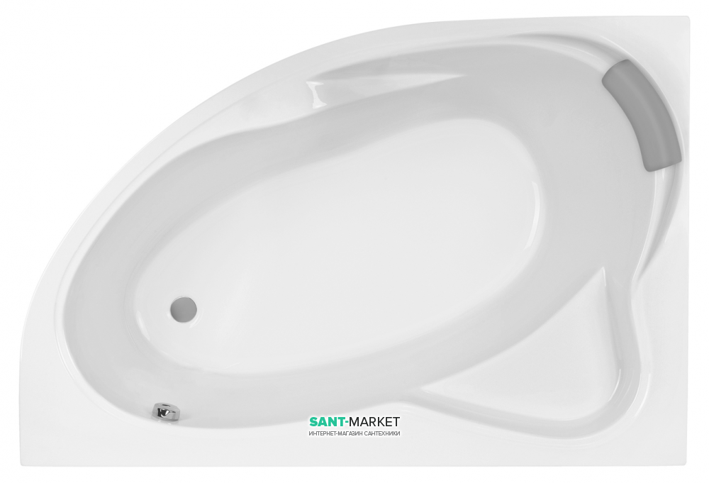 Ванна акриловая угловая PoolSpa коллекция Europa 170х115 L левая с рамой белый PWAD210ZS000000