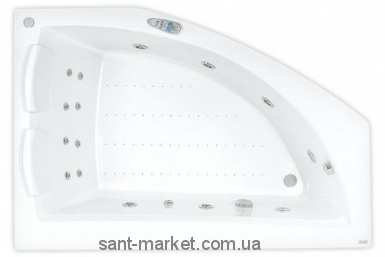 Ванна з гідро і аеромасажем PoolSpa Aquamarina 175х120х69 PHAJ710KEHC1824 Effects Navi Rumba