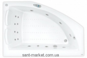 Ванна с гидро и аэромассажем PoolSpa Aquamarina 175х120х69 PHAJ710KEHC1824 Effects Navi  Rumba