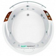 Ванна гідромасажна акрилова PoolSpa Atlantyda 160х160 система Economy 1 акрил білий PHRD310SO1C0000