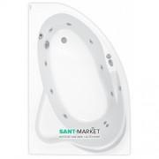 Ванна гидромассажная акриловая PoolSpa Europa 165х105 L левая система Economy 1 белый PHA4810SO1C0000