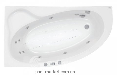 Ванна гідромасажна акрилова PoolSpa Europa 165х105х64 PHA4810SO1C0364 Economy 1 Mambo