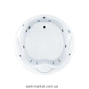 Ванна з гідро і аеромасажем PoolSpa Atlantyda 160х160х69 PHRD310SO2C0364 Economy 2 Mambo