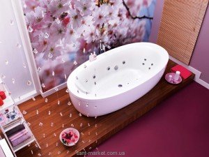 Ванна з гідро і аеромасажем PoolSpa Aura 204х103х58 PHRVO10SO2C0364 Economy 2 Mambo