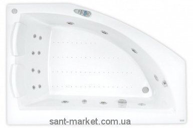 Ванна с гидро и аэромассажем PoolSpa Aquamarina 175х120х69 PHAJ710KEHC1824 Effects Navi  Rumba