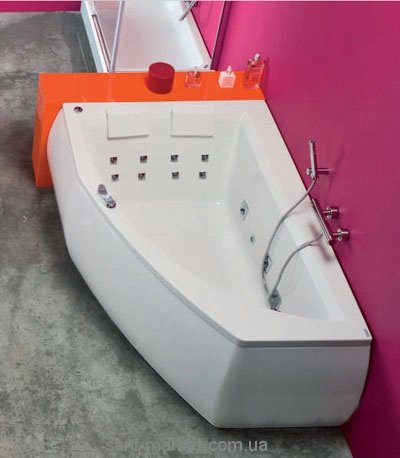 Ванна з гідро і аеромасажем PoolSpa Aquamarina 175х120х69 PHAJ810KS1C1808 Silver 1 Salsa