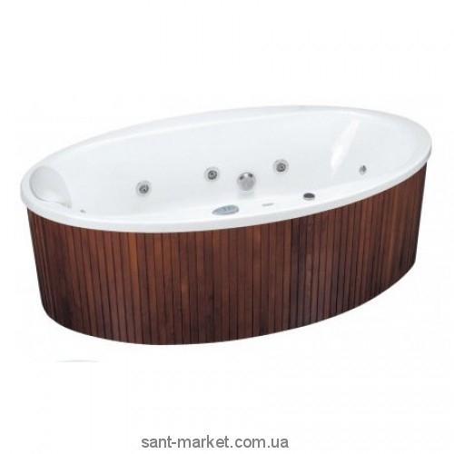 Ванна с гидро и аэромассажем акриловая PoolSpa Aura 204х103х58 PHRVO10TSPC0929 Titanium Sport