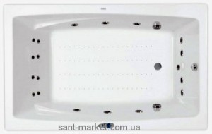 Ванна акриловая PoolSpa Fantasy 185х115х61 PWP1H10ZSS00000 Sensualight + хромотерапия