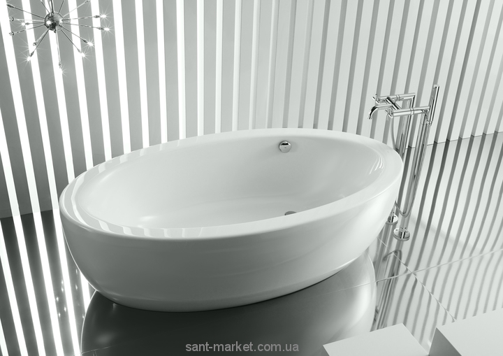 Ванна акрилова овальна Roca колекція Georgia 185x100х42 A247977001 + 2 панелі