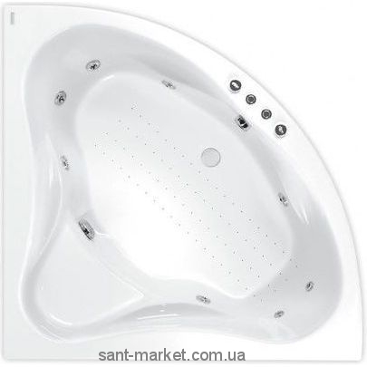 Ванна акрилова кутова PoolSpa колекція Francja 140х140х64 PWS3210ZN000000 + ніжки