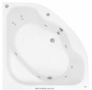 Ванна гідромасажна PoolSpa Klio Sym 133х133х63 PHS3510PN1C0000 система PN1