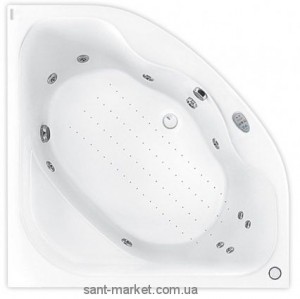 Ванна з гідро і аеромасажем PoolSpa Klio Sym 140х140х63 PHS3610BG2C0824 система BG2 plus