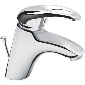 Смеситель для раковины однорычажный с донным клапаном Ferro коллекция Milano хром BRM2