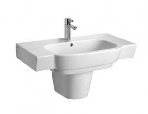 Раковина для ванной подвесная умывальник-столешница KOLO коллекция Varius белая K31980900