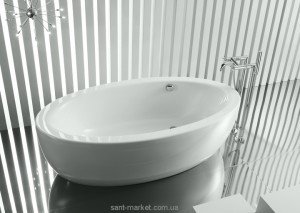 Ванна акриловая овальная Roca коллекция Georgia 185x100х42 A247977001 + 2 панели